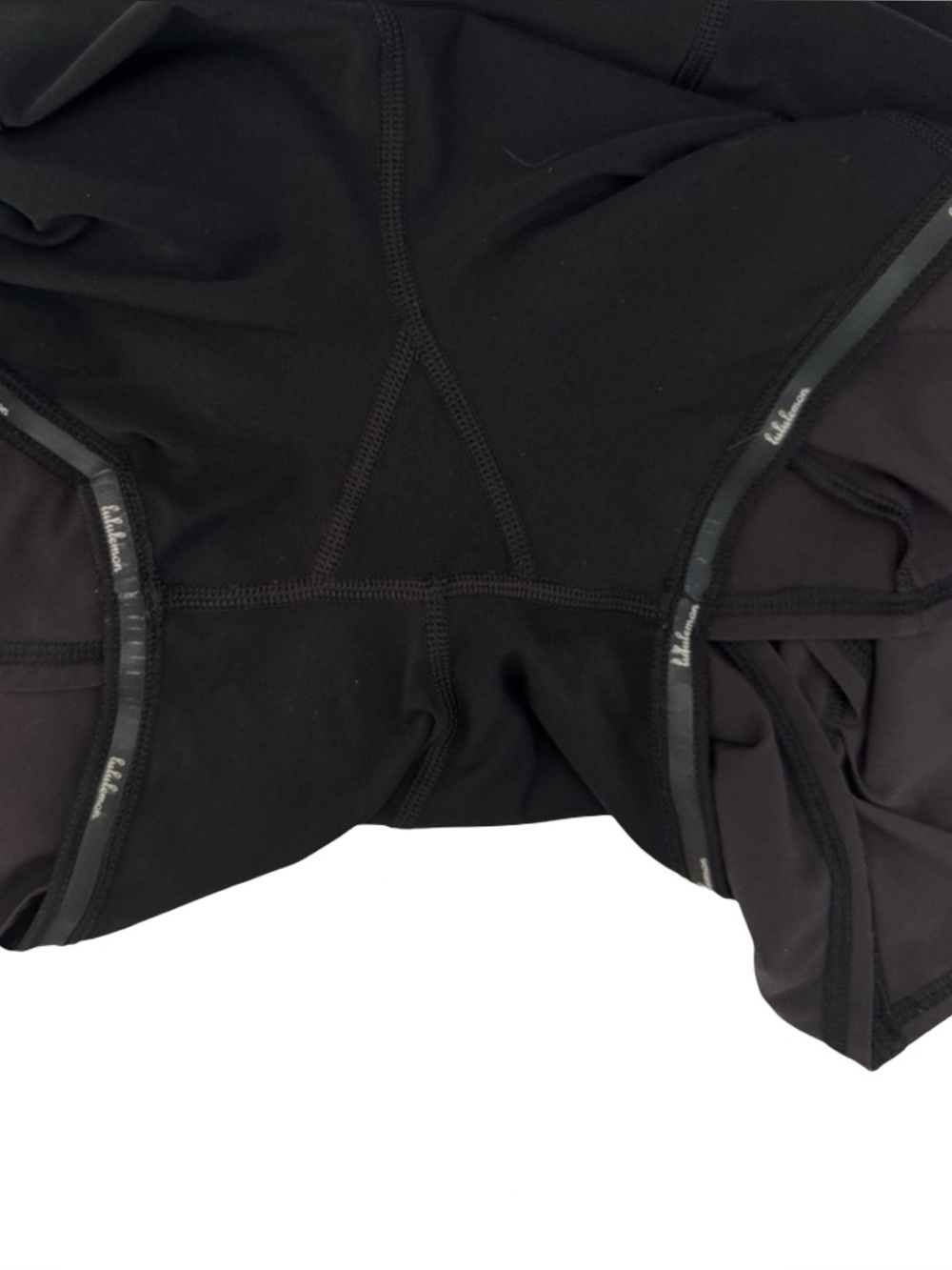LULULEMON Black Pacesetter Skort Skirt Running Activewear Size 8 Tall - Picture 8 of 13